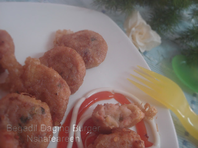 Begedil Daging Burger ~ Nshafeareen®