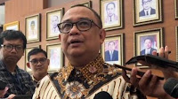 Prosesi Penyambutan Presiden Terpilih  Prabowo Subianto Di Persiapan Acara Pisah Sambut