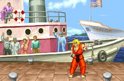 Ken nel suo stage di ''Street Fighter II''