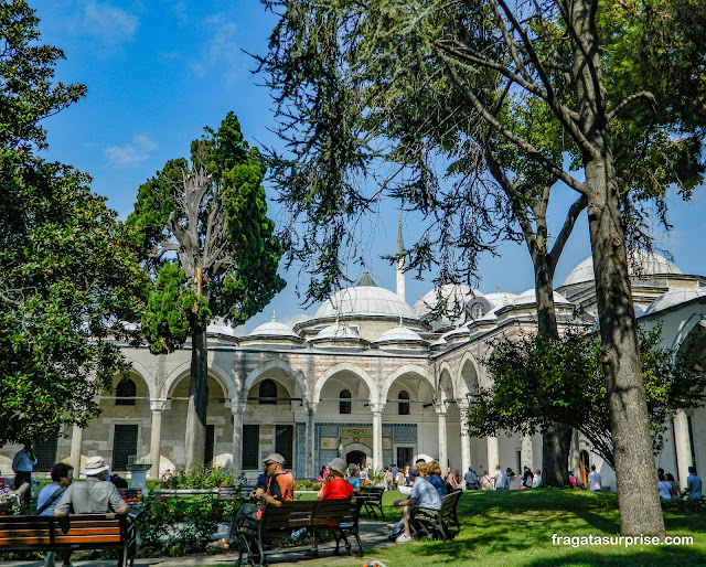 Pátio do Palácio de Topkápi em Istambul