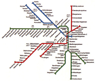 Stockholm Tunnelbana Map 3