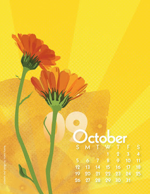 Oct Calendula Calendar