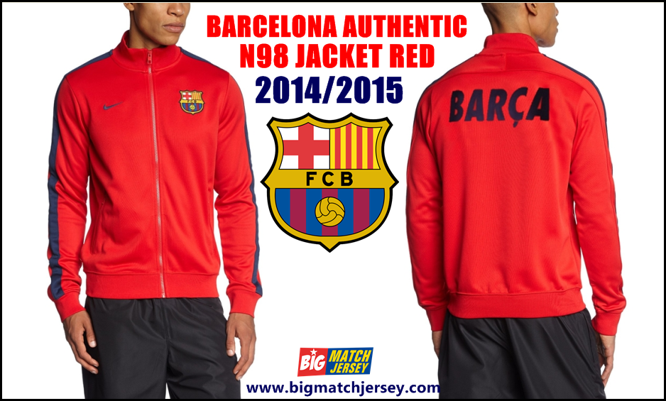 Barcelona Authentic N98 Jacket Red 2014-2015