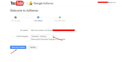 Daftar Google Adsense melalui youtube takkalasi.com