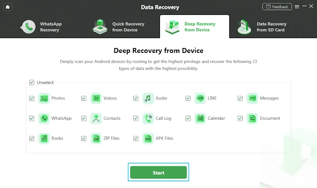 android recovery without root