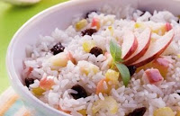 Arroz com Maçã e Uvas-Passas (vegana)