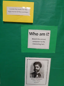Composer trivia bulletin board elementary orchestra