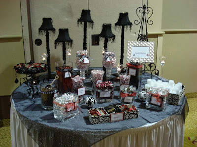 Off to one side Is that a CANDY STATION With chocolate