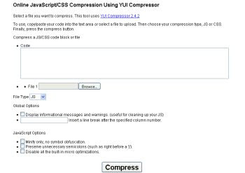 Online YUI Compressor