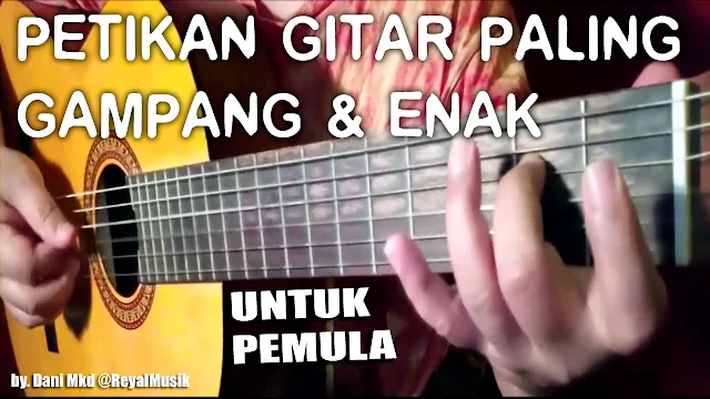 belajar petikan gitar, cara memetik gitar