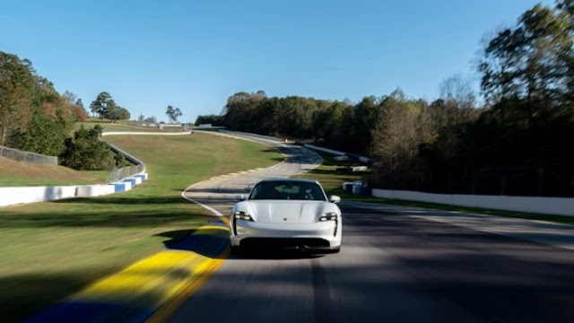 Porsche Taycan Turbo S sets production EV lap time at Michelin Raceway Road Atlanta
