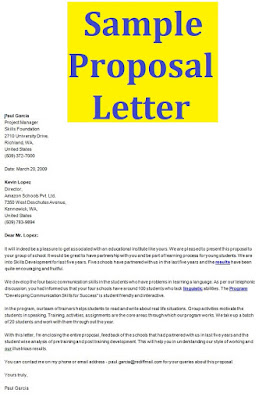 Sample Proposal Letter doc word