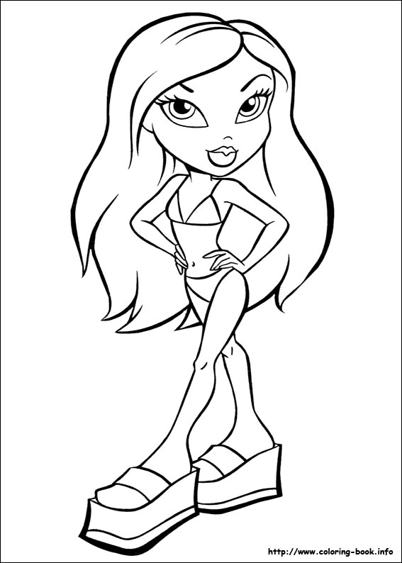 Coloring Pages Bratz Jade. Bratz coloring pages .