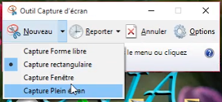 l'outil capture windows
