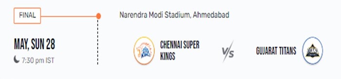 TATA IPL 2023 match live Results 