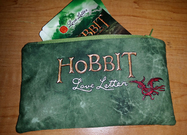 Hobbit Loveletter Zippy Pouch by Knitfink