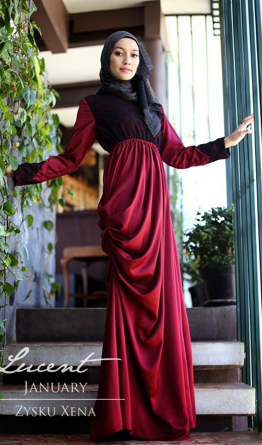 16 Contoh Model  Gamis  Muslimah Trendy Kumpulan Model  