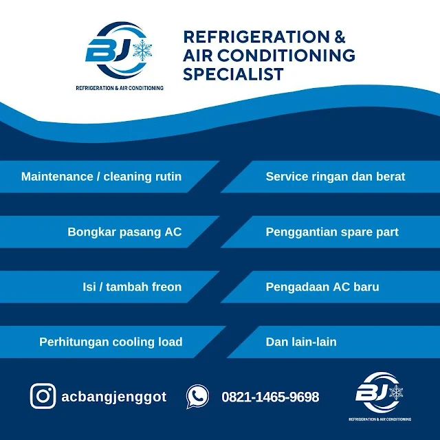 AC Bang Jenggot didirikan pada tahun 2021, bergerak dalam bidang Refrigerasi, Ventilasi, dan Tata Udara.