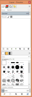 Gimp - Caja de capas-pinceles