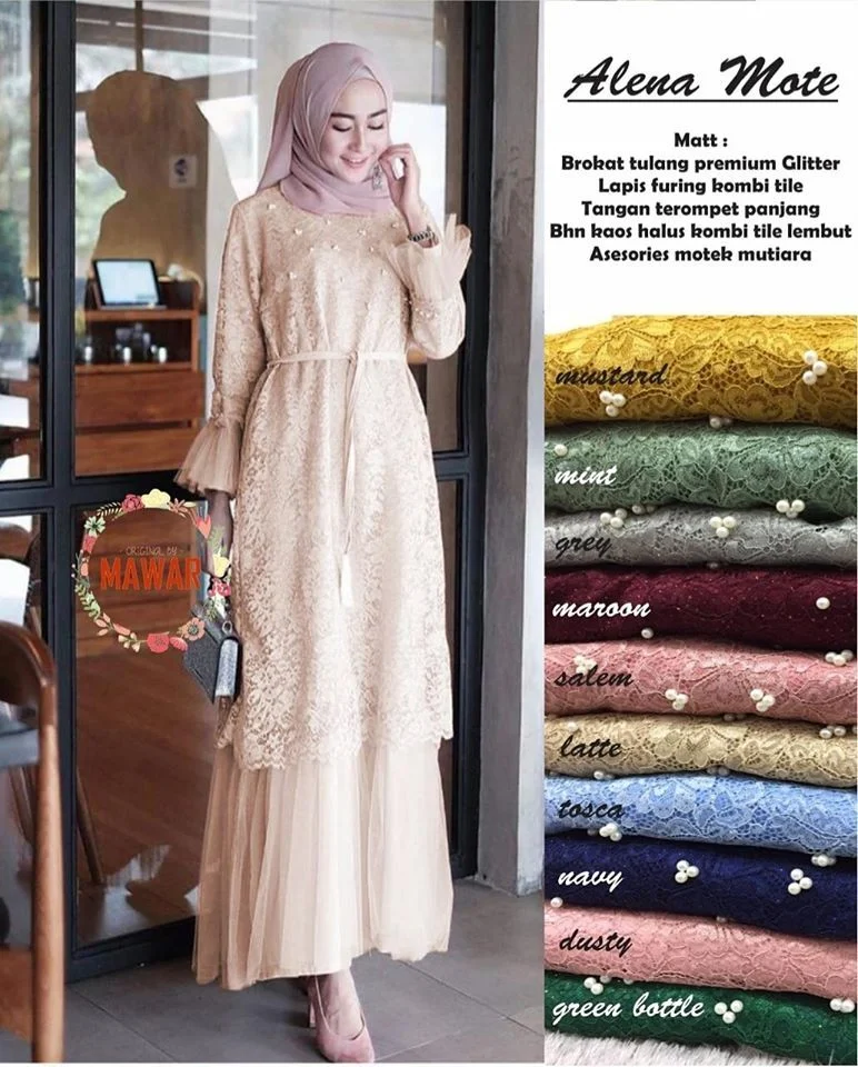 Termurah Wa 0838 6568 9730 Gaun Pesta Remaja Dress Brokat - Model baju gamis pesta dan lebaran