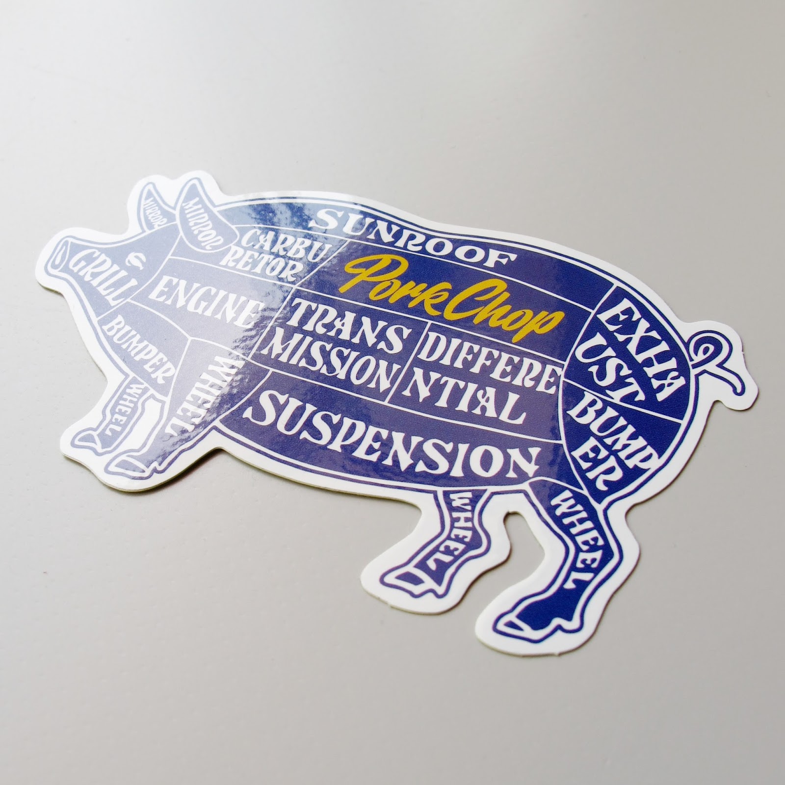 PORKCHOP GARAGE SUPPLY "PORK STICKER" Price：540yen