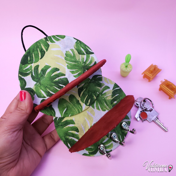 Diy porta chaves - valdirene oliveira 