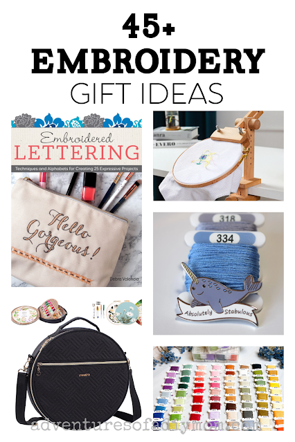 collage of embroidery gift ideas