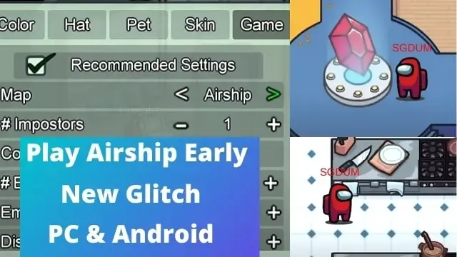 how to play among us airship map early