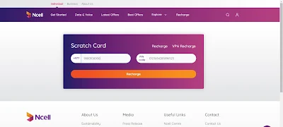 Ncell recharge page