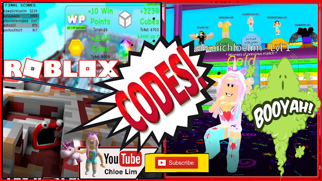 Chloe Tuber Roblox Colour Cubes Gameplay 2 Codes From Noob To Winning The First Place - roblox code colors