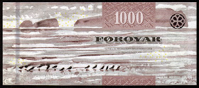 Faroese Banknotes 1000 Krone banknote 2011 Sandoy Island