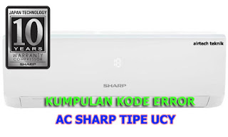 kumpulan kode error ac sharp terbaru