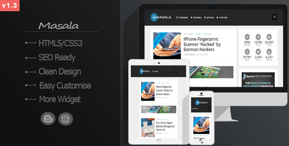 Masala Responsive Multipurpose Blogger Template Free Download v Masala Responsive Multipurpose Blogger Template Free Download v1.3 - Themeforest