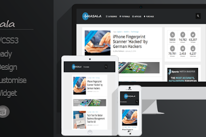 Masala Responsive Multipurpose Blogger Template Free Download V1.3 - Themeforest