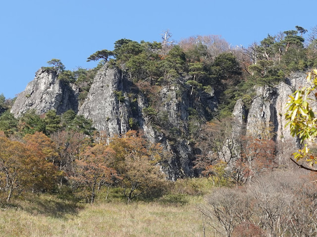 大山環状道路からの船上山の眺望