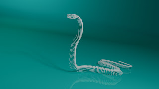 3d model snake skeleton
