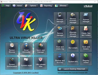 حذف الفيروسات والحماية من اوتورن UVK Ultra Virus Killer 10.5