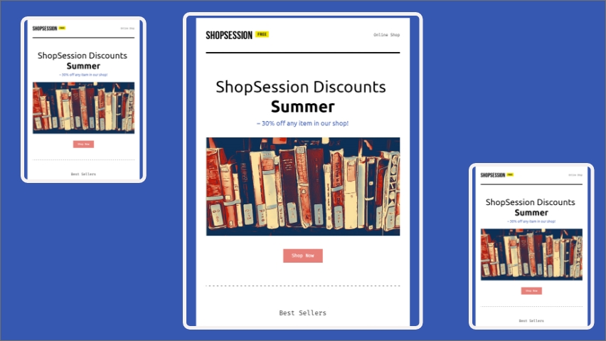 ShopSession email template