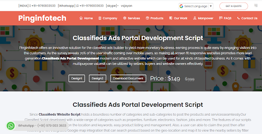 Classifieds Website Script