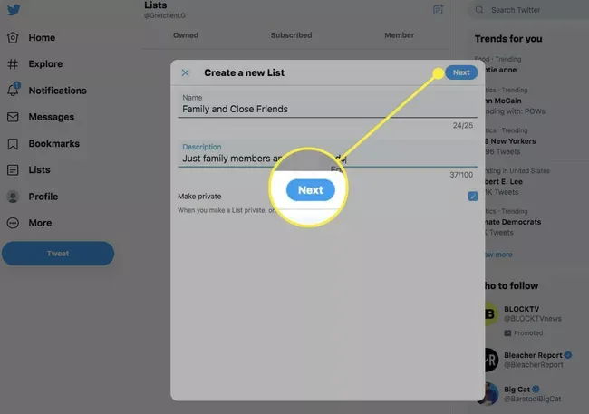 كيفية إنشاء القوائم Twitter Lists في التويتر