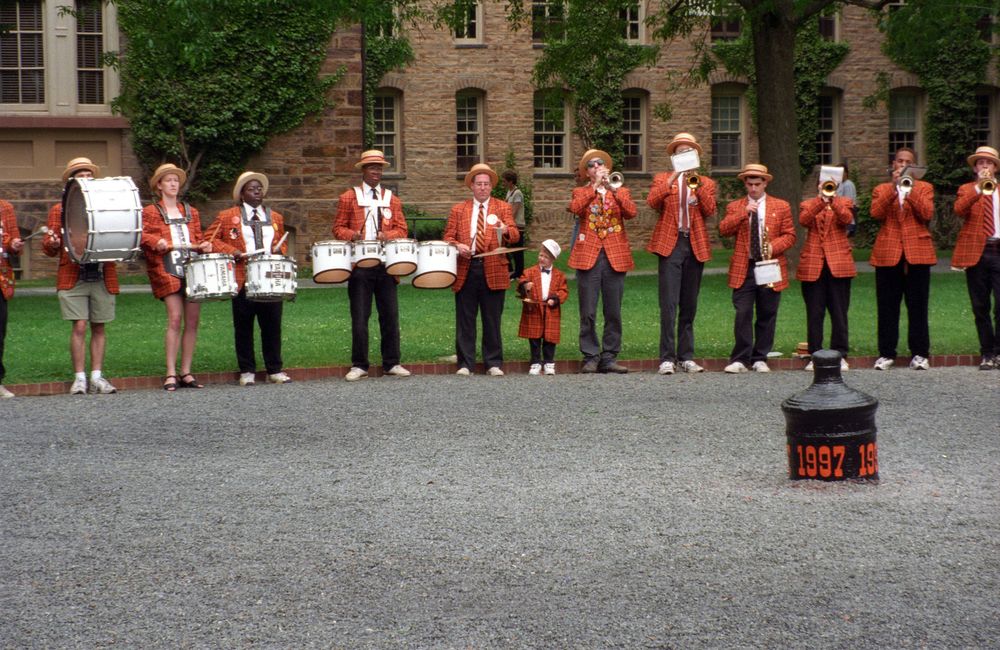 Princeton students organize a memorial concert on Cannon Green.