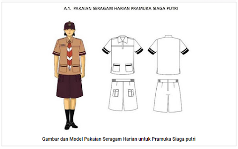 Model Pakaian Pramuka Siaga Putri