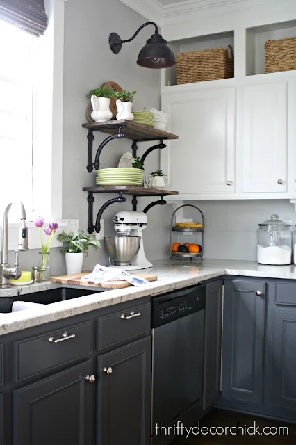 lights on wall in kitchen