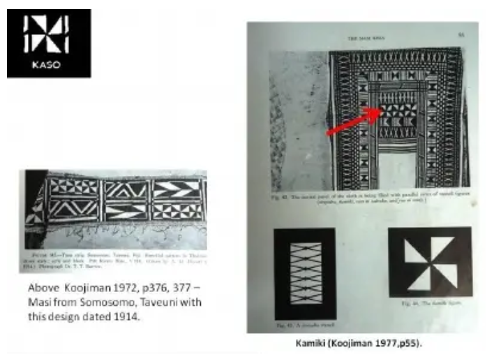 Collage of a four-fold geometric arrangements of triangles. The so-called vane swastika motif.