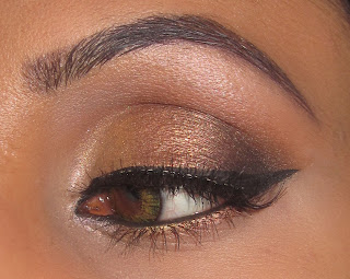 mac gold bronze smokey eyeshadow blog look