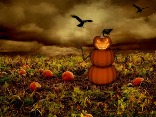 Scary Pumpkin Face Wallpaper