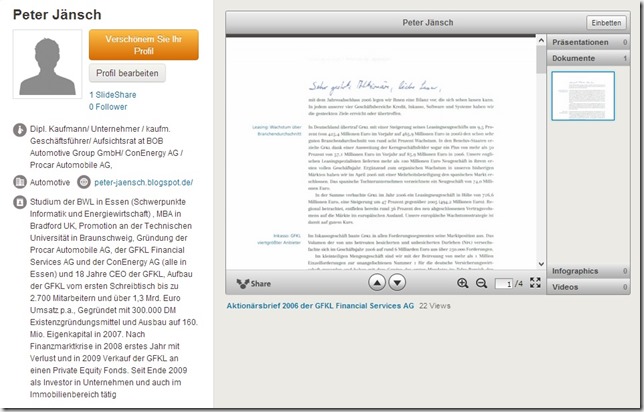 Slideshare Peter Jänsch