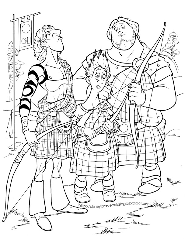 later to print and color even more 'Brave' and Merida coloring pages title=