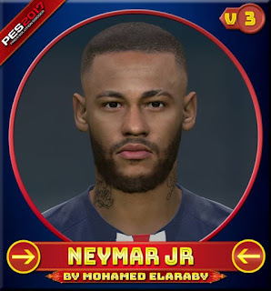 Gambar - PES 2017 Neymar New Face V3 by M.Elaraby Facemaker