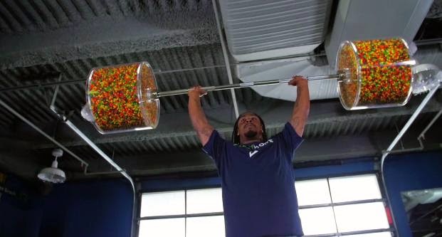 Marshawn Lynch Gears Up for NFL Season with Skittles